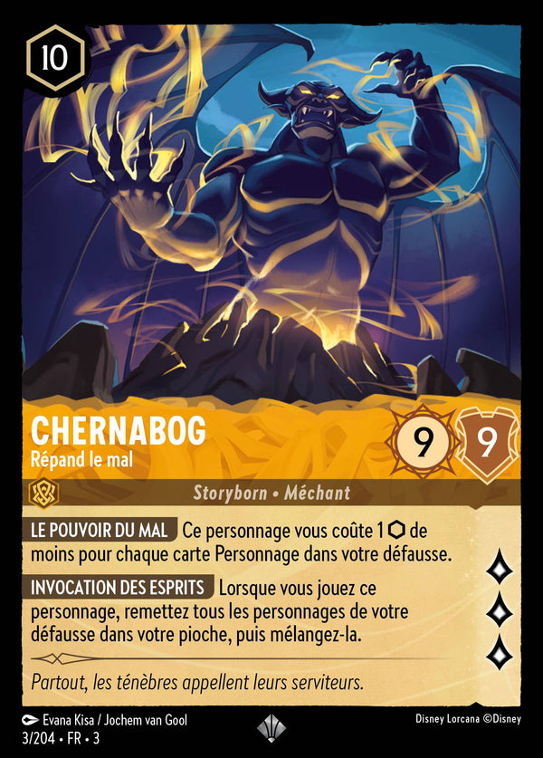 003/204 - Chernabog - Répand le mal — Carte Disney Lorcana Les Terres d'Encres 3/204