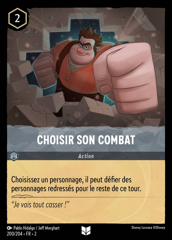 200/204 - Choisir son combat — Carte Disney Lorcana L'Ascension des Floodborn 200/204