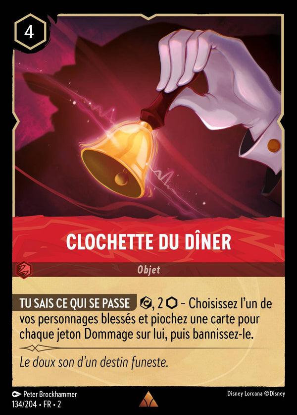 134/204 - Clochette du dîner — Carte Disney Lorcana L'Ascension des Floodborn 134/204