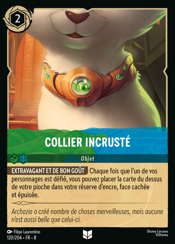 120/204 - Collier incrusté — Carte Disney Lorcana Le Règne de Jafar 120/204