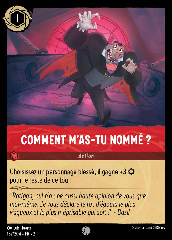 132/204 - Comment m'as-tu nommé ? — Carte Disney Lorcana L'Ascension des Floodborn 132/204