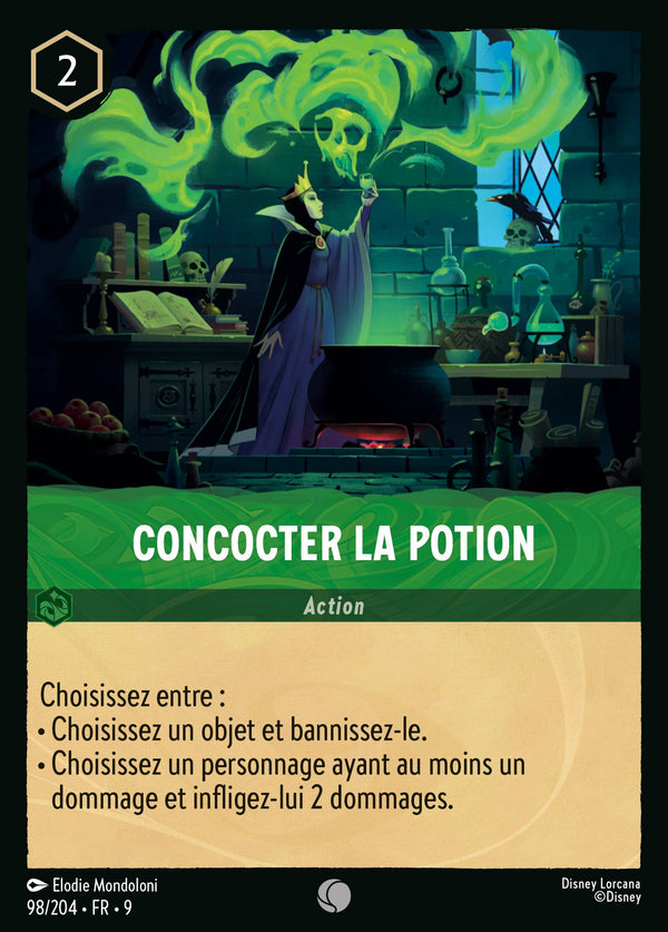 098/204 - Concocter la Potion — Carte Disney Lorcana Fabuleux 98/204