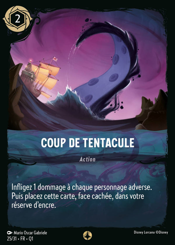 Coup de Tentacule — Carte Disney Lorcana 25 Quête des Illumineurs - Menace des profondeurs