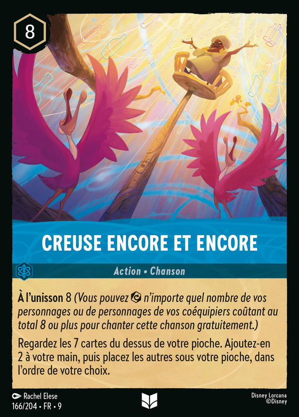 Creuse encore et encore — Carte Disney Lorcana 166 Fabuleux