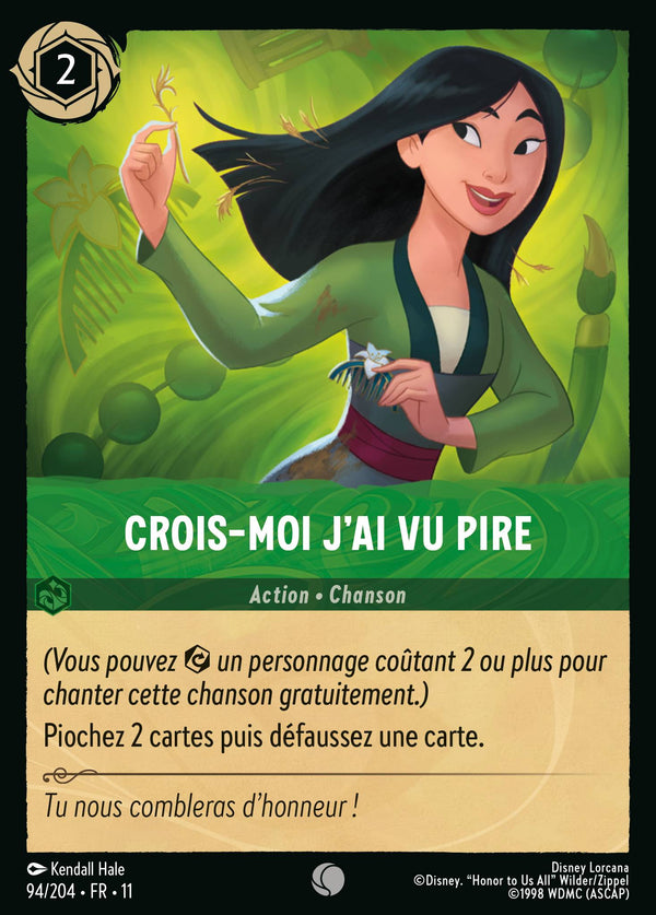 094/204 - Crois-moi j'ai vu pire — Carte Disney Lorcana Givresort 94/204