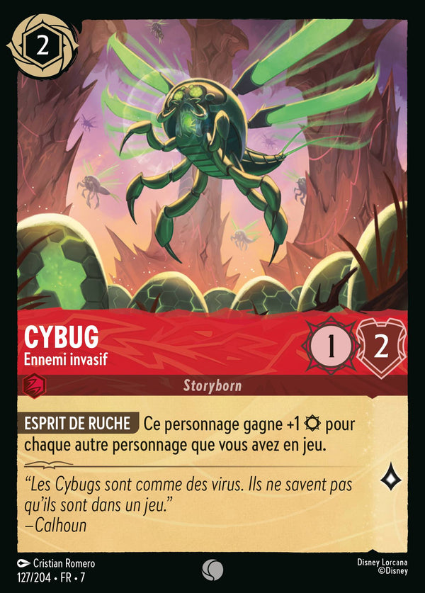 127/204 - Cybug - Ennemi invasif — Carte Disney Lorcana L'île d'Archazia 127/204