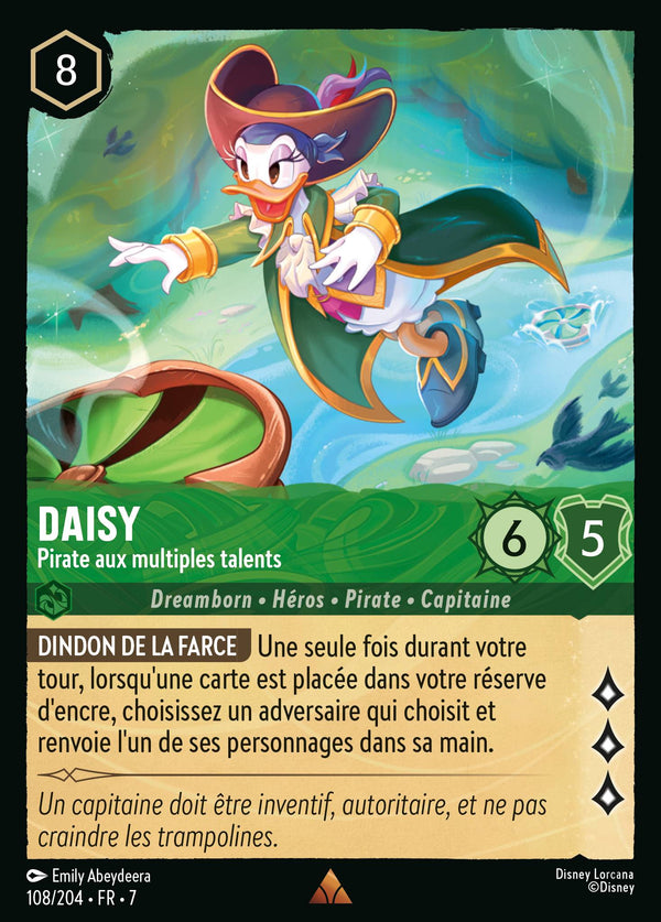 108/204 - Daisy - Pirate aux multiples talents — Carte Disney Lorcana L'île d'Archazia 108/204