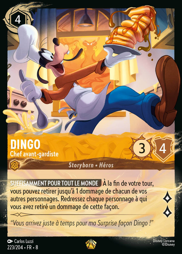 Dingo - Chef avant-gardiste — Carte Disney Lorcana 223 Le Règne de Jafar