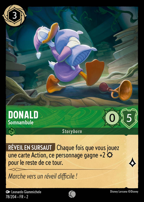 078/204 - Donald - Somnambule — Carte Disney Lorcana L'Ascension des Floodborn 78/204
