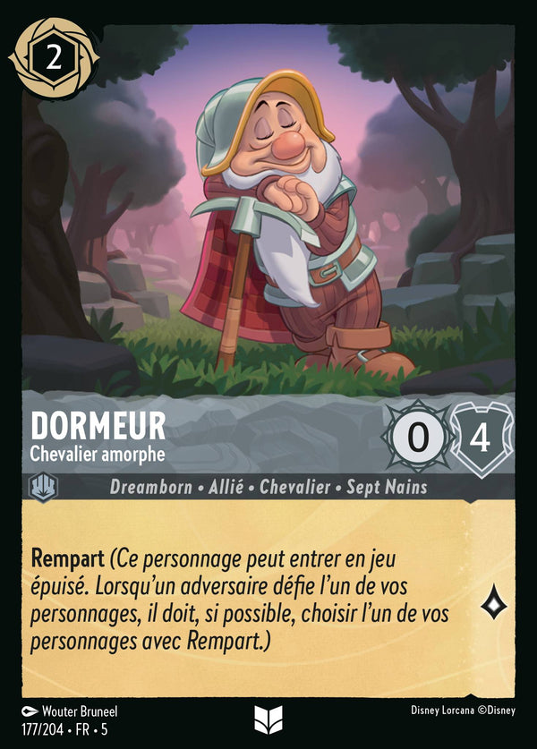 177/204 - Dormeur - Chevalier amorphe — Carte Disney Lorcana Ciel Scintillant 177/204