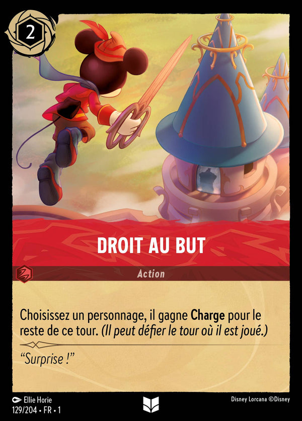 129/204 - Droit au but — Carte Disney Lorcana Premier Chapitre 129/204