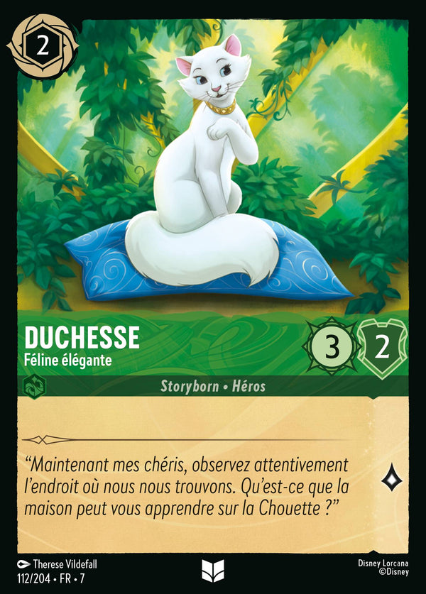 112/204 - Duchesse - Féline élégante — Carte Disney Lorcana L'île d'Archazia 112/204