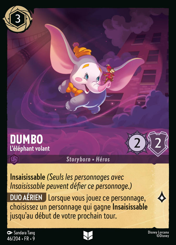046/204 - Dumbo - L'éléphant volant — Carte Disney Lorcana Fabuleux 46/204