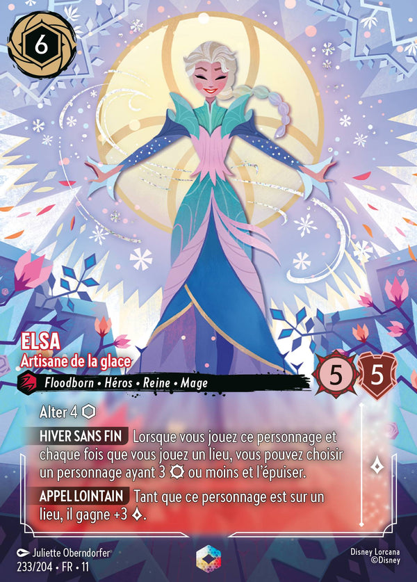 Elsa - Artisane de la glace — Carte Disney Lorcana 233 Givresort