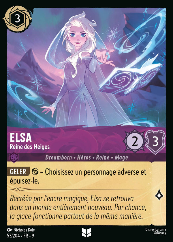053/204 - Elsa - Reine des Neiges — Carte Disney Lorcana Fabuleux 53/204