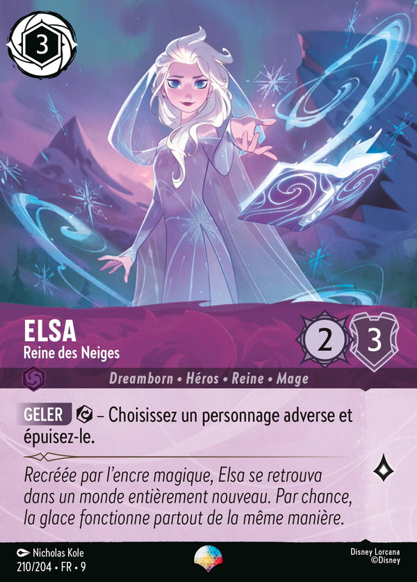 Elsa - Reine des Neiges — Carte Disney Lorcana 210 Fabuleux