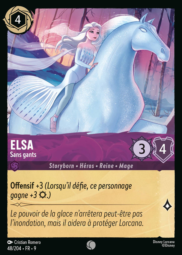 048/204 - Elsa - Sans gants — Carte Disney Lorcana Fabuleux 48/204