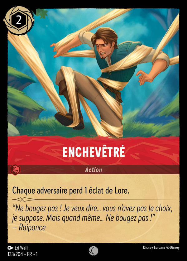 133/204 - Enchevêtré — Carte Disney Lorcana Premier Chapitre 133/204
