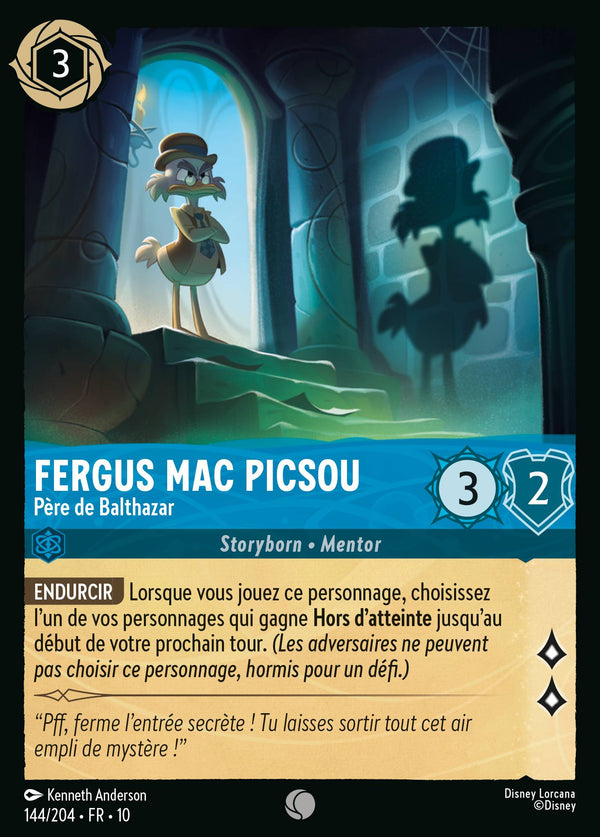 144/204 - Fergus Mac Picsou - Père de Balthazar — Carte Disney Lorcana Lueurs dans les Profondeurs 144/204