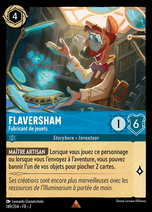 Flaversham - Fabricant de jouets — Carte Disney Lorcana 149 L'Ascension des Floodborn