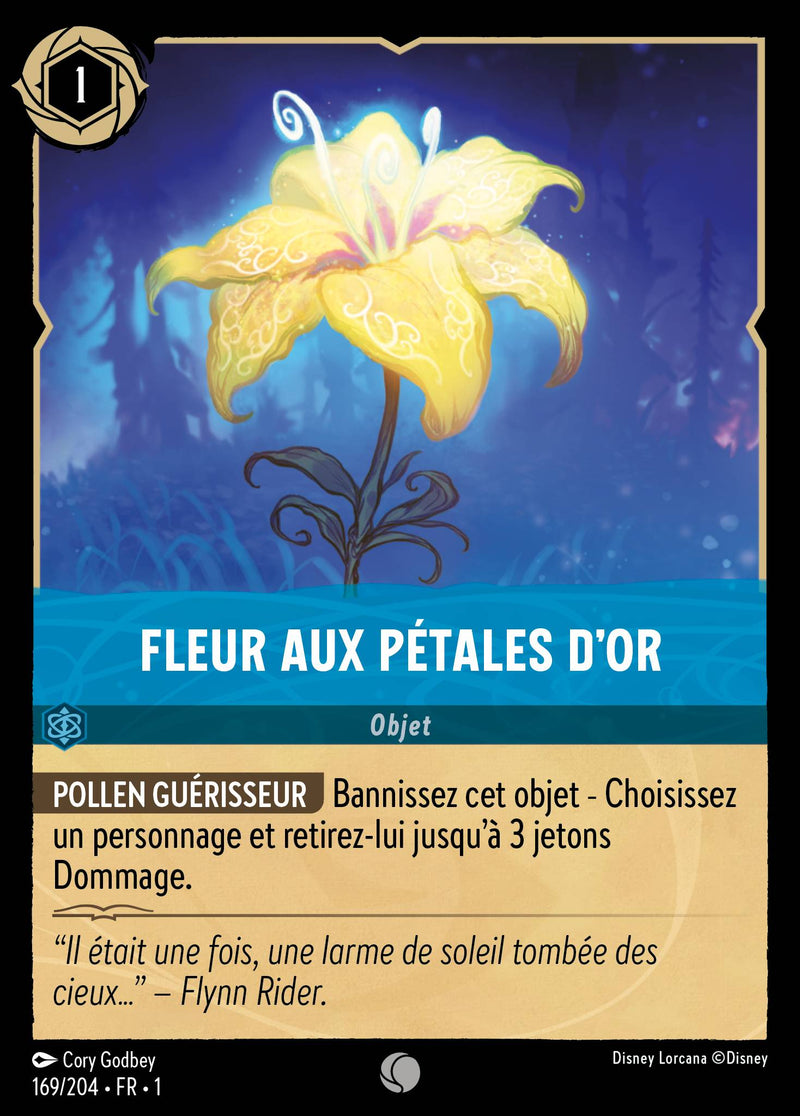 169/204 - Fleur aux pétales d'or