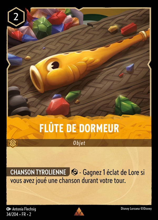 034/204 - Flûte de Dormeur — Carte Disney Lorcana L'Ascension des Floodborn 34/204