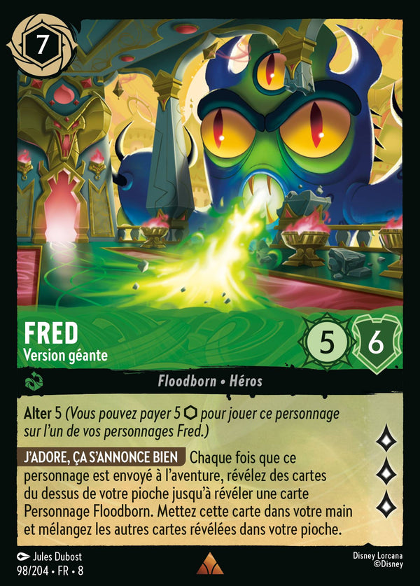 098/204 - Fred - Version géante — Carte Disney Lorcana Le Règne de Jafar 98/204