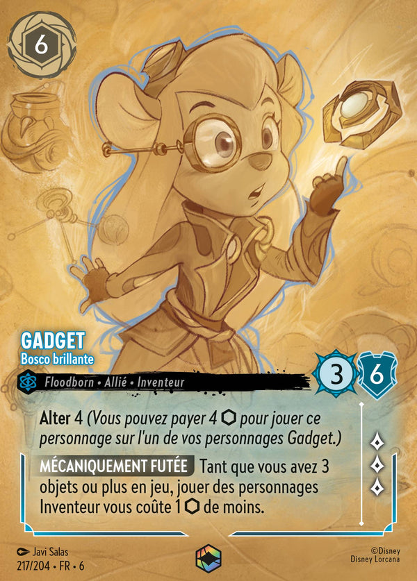 217/204 - Gadget - Bosco brillante — Carte Disney Lorcana La Mer Azurite 217/204