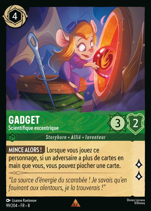 099/204 - Gadget - Scientifique excentrique — Carte Disney Lorcana Le Règne de Jafar 99/204