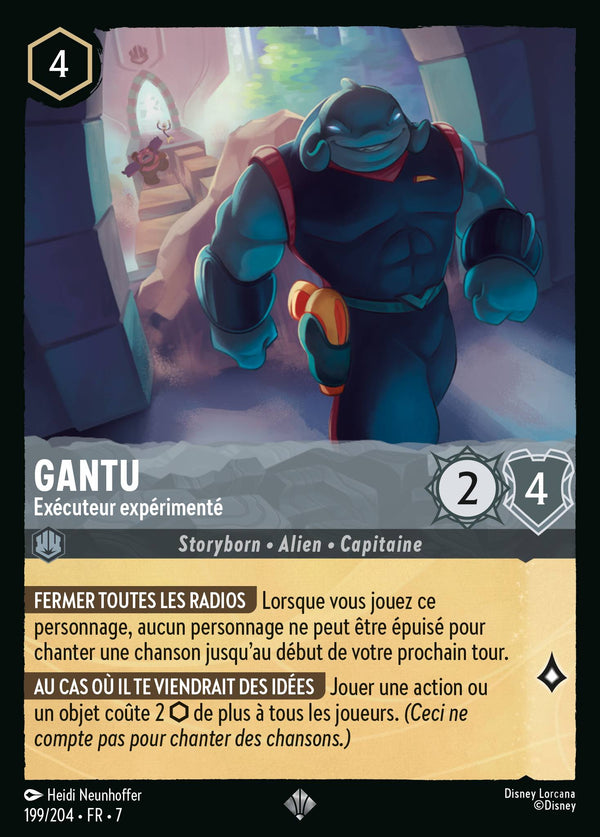 199/204 - Gantu - Exécuteur expérimenté — Carte Disney Lorcana L'île d'Archazia 199/204