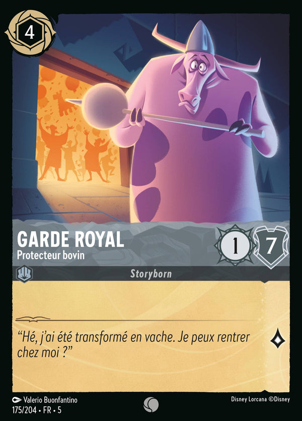 175/204 - Garde royal - Protecteur bovin — Carte Disney Lorcana Ciel Scintillant 175/204