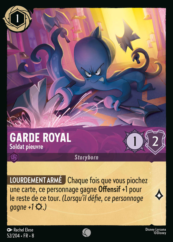 052/204 - Garde royal - Soldat pieuvre — Carte Disney Lorcana Le Règne de Jafar 52/204