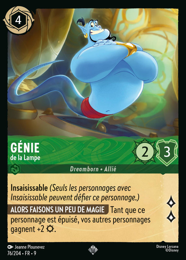 076/204 - Génie - de la Lampe — Carte Disney Lorcana Fabuleux 76/204