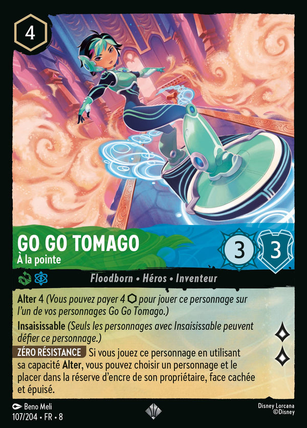 107/204 - Go Go Tomago - À la pointe — Carte Disney Lorcana Le Règne de Jafar 107/204