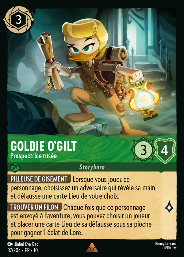 087/204 - Goldie O'Gilt - Prospectrice rusée — Carte Disney Lorcana Lueurs dans les Profondeurs 87/204
