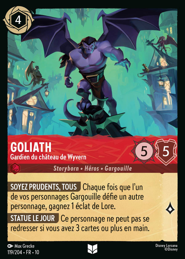 119/204 - Goliath - Gardien du château de Wyvern — Carte Disney Lorcana Lueurs dans les Profondeurs 119/204