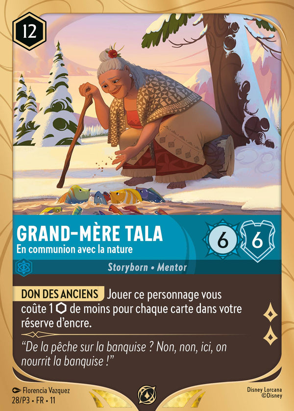 028/204 - Grand-mère Tala - En communion avec la nature — Carte Disney Lorcana Givresort 28/P3