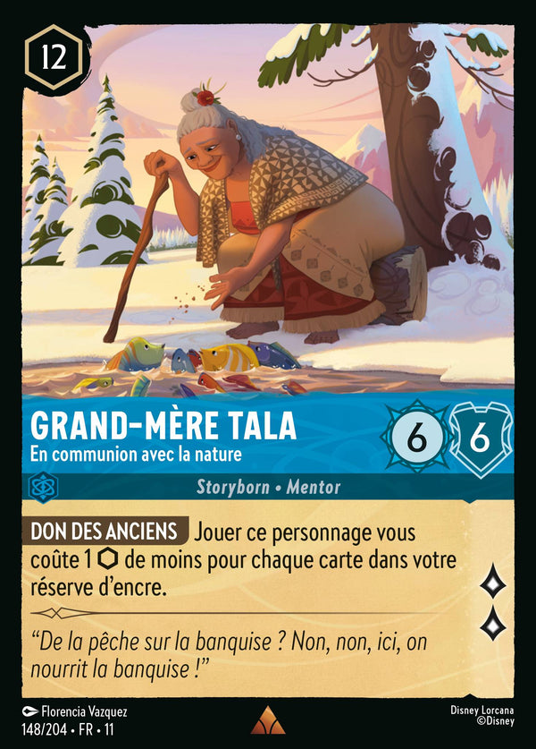 148/204 - Grand-mère Tala - En communion avec la nature — Carte Disney Lorcana Givresort 148/204