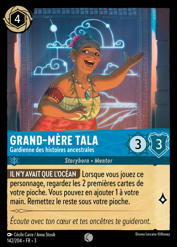 142/204 - Grand-mère Tala - Gardienne des histoires ancestrales — Carte Disney Lorcana Les Terres d'Encres 142/204
