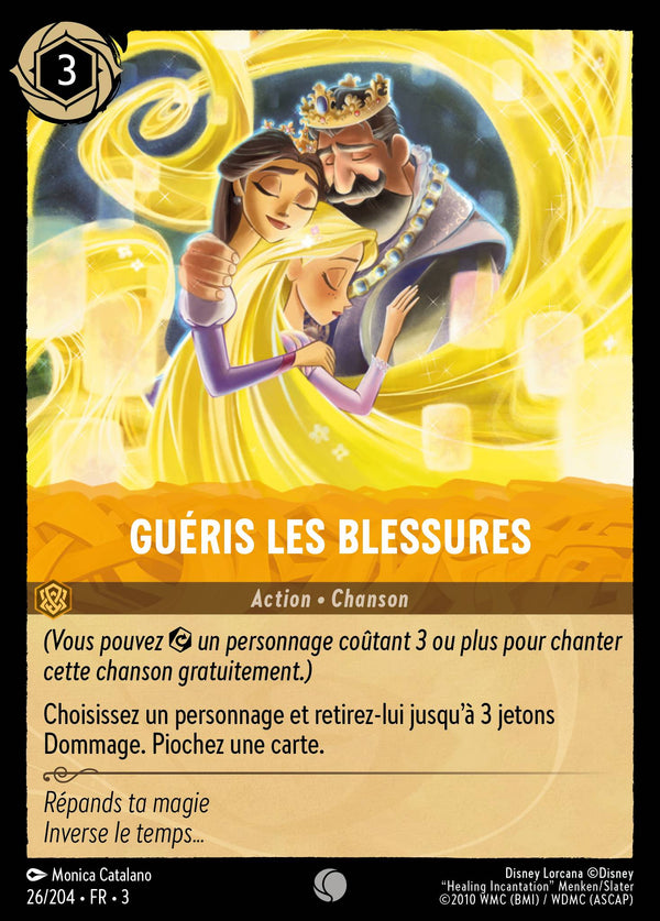 Guéris les blessures — Carte Disney Lorcana 26 Les Terres d'Encres