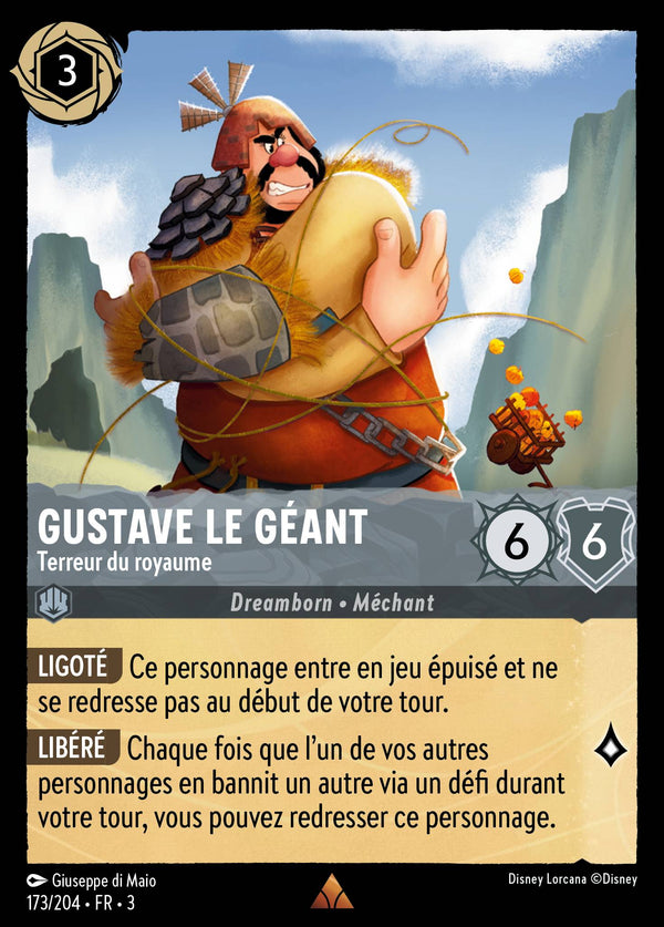 173/204 - Gustave le Géant - Terreur du royaume — Carte Disney Lorcana Les Terres d'Encres 173/204