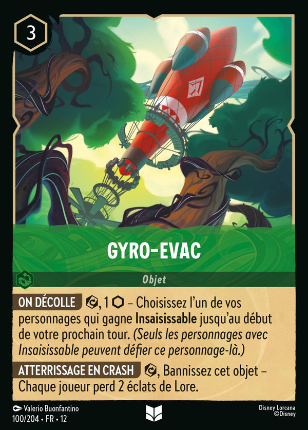 100/204 - Gyro-Evac — Carte Disney Lorcana Contrées Inconnues 100/204