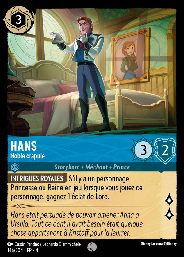 146/204 - Hans - Noble crapule — Carte Disney Lorcana Le Retour d'Ursula 146/204