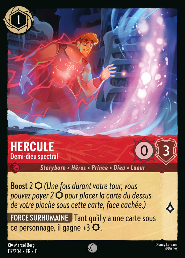 117/204 - Hercule - Demi-dieu spectral — Carte Disney Lorcana Givresort 117/204