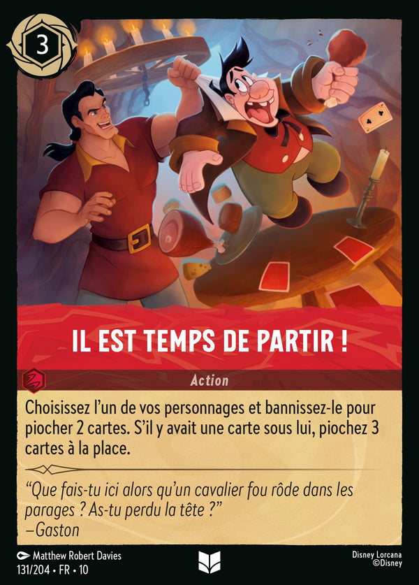 131/204 - Il est temps de partir ! — Carte Disney Lorcana Lueurs dans les Profondeurs 131/204