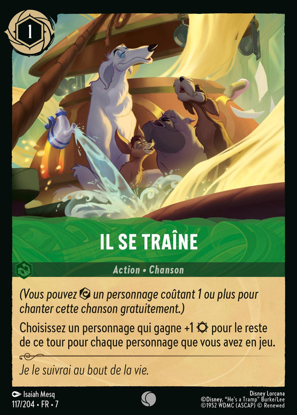 117/204 - Il se traîne — Carte Disney Lorcana L'île d'Archazia 117/204