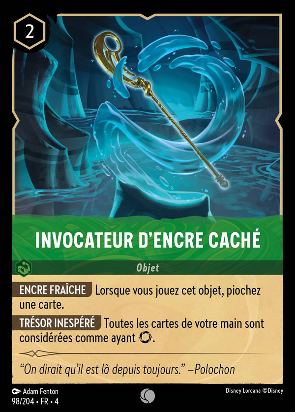 098/204 - Invocateur d'encre caché — Carte Disney Lorcana Le Retour d'Ursula 98/204