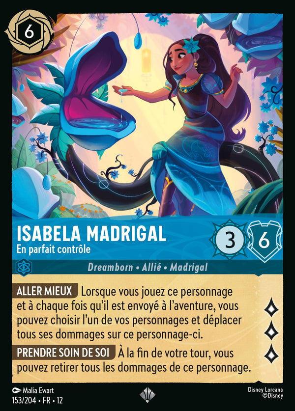 153/204 - Isabela Madrigal - En parfait contrôle — Carte Disney Lorcana Contrées Inconnues 153/204