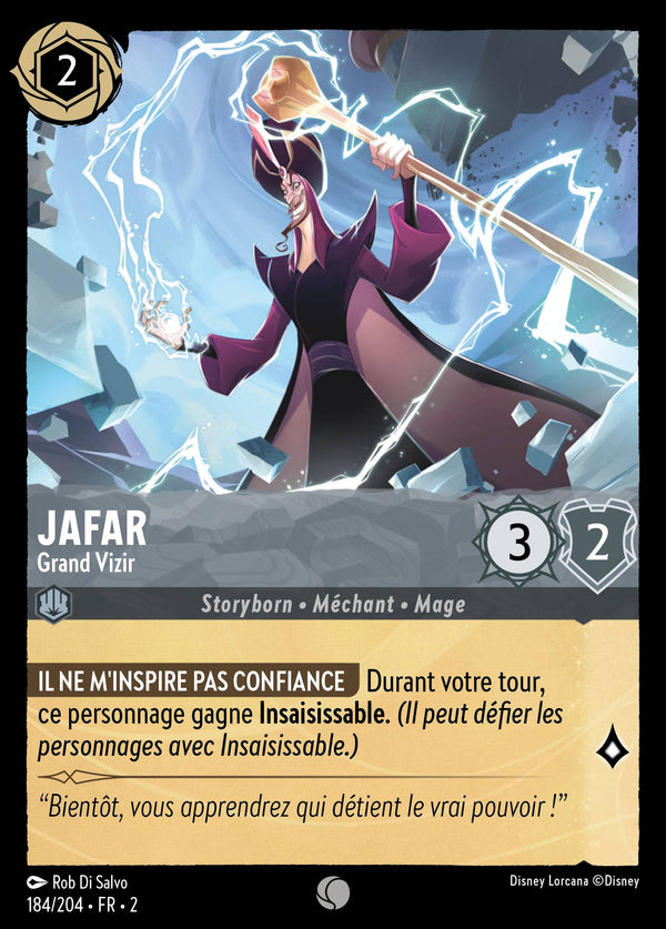 184/204 - Jafar - Grand Vizir — Carte Disney Lorcana L'Ascension des Floodborn 184/204