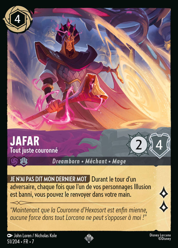 051/204 - Jafar - Tout juste couronné — Carte Disney Lorcana L'île d'Archazia 51/204